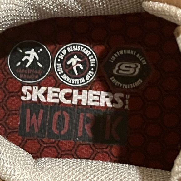 SKECHERS WORK Women's Meribel Steel Toe Work Shoe Brown - 76348/BRN, size 8 - Picture 5 of 10